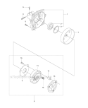 Clutch Diagram and Parts List for 345FXT 2011-02 Husqvarna Brush Cutter