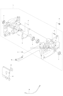Crankcase Diagram and Parts List for 345FXT 2011-02 Husqvarna Brush Cutter