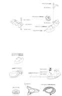 Accessories 1 Diagram and Parts List for 345FX 2003-05 Husqvarna Brush Cutter