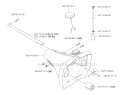 Fuel Tank Diagram and Parts List for 345FX 2003-05 Husqvarna Brush Cutter