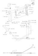 Handle  Controls Diagram and Parts List for 345FX 2003-05 Husqvarna Brush Cutter
