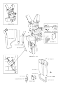 Harness Diagram and Parts List for 345FX 2003-05 Husqvarna Brush Cutter