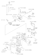 Carburetor  Air Filter Diagram and Parts List for 345FX 2003-05 Husqvarna Brush Cutter
