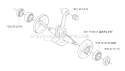 Crankshaft Diagram and Parts List for 345FX 2003-05 Husqvarna Brush Cutter