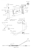 Handle  Controls Diagram and Parts List for 345FX 2006-10 Husqvarna Brush Cutter