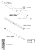Shaft 2 Diagram and Parts List for 345FX 2006-10 Husqvarna Brush Cutter