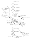 Carburetor Diagram and Parts List for 345FX 2006-10 Husqvarna Brush Cutter