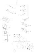 Accessories 1 Diagram and Parts List for 345FX 2008-05 Husqvarna Brush Cutter