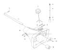Fuel Tank Diagram and Parts List for 345FX 2008-05 Husqvarna Brush Cutter
