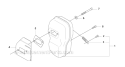 Muffler Diagram and Parts List for 345FX 2008-05 Husqvarna Brush Cutter