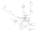 Fuel Tank Diagram and Parts List for 345FX 2010-09 Husqvarna Brush Cutter