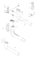 Suspension Diagram and Parts List for 345FX 2010-09 Husqvarna Brush Cutter