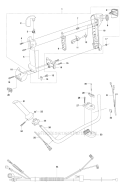 Throttle Controls 2 Diagram and Parts List for 345FX 2010-09 Husqvarna Brush Cutter
