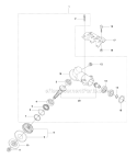 Bevel Gear 1 Diagram and Parts List for 345FX 2010-09 Husqvarna Brush Cutter