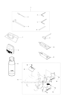 Accessories 1 Diagram and Parts List for 345FX 2011-02 Husqvarna Brush Cutter
