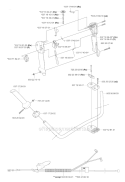 Handle  Controls Diagram and Parts List for 345RX 2004-08 Husqvarna Brush Cutter
