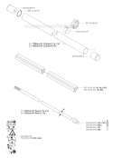 Shaft Diagram and Parts List for 345RX 2004-08 Husqvarna Brush Cutter