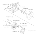 Clutch Diagram and Parts List for 345RX 2004-08 Husqvarna Brush Cutter