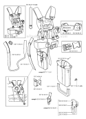 Harness Diagram and Parts List for 345RX 2006-10 Husqvarna Brush Cutter