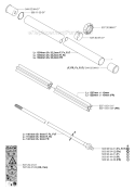 Shaft 2 Diagram and Parts List for 345RX 2006-10 Husqvarna Brush Cutter