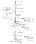 Carburetor Diagram and Parts List for 345RX 2006-10 Husqvarna Brush Cutter