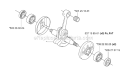 Crankshaft Diagram and Parts List for 345RX 2006-10 Husqvarna Brush Cutter