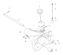 Fuel Tank Diagram and Parts List for 345RX 2008-05 Husqvarna Brush Cutter