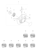 Starter Diagram and Parts List for 345RX 2008-05 Husqvarna Brush Cutter