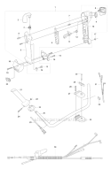 Throttle Controls 2 Diagram and Parts List for 345RX 2008-05 Husqvarna Brush Cutter