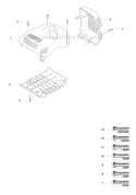 Cover Diagram and Parts List for 345RX 2008-05 Husqvarna Brush Cutter