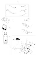 Accessories 1 Diagram and Parts List for 345RX 2010-09 Husqvarna Brush Cutter
