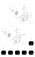 Starter Diagram and Parts List for 345RX 2010-09 Husqvarna Brush Cutter