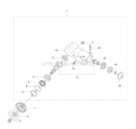 Bevel Gear 2 Diagram and Parts List for 345RX 2010-09 Husqvarna Brush Cutter