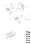 Cylinder Cover Diagram and Parts List for 345RX 2011-02 Husqvarna Brush Cutter