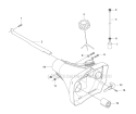 Fuel Tank Diagram and Parts List for 345RX 2011-02 Husqvarna Brush Cutter