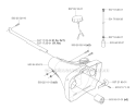 Fuel Tank Diagram and Parts List for 345R 2003-05 Husqvarna Brush Cutter