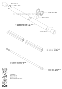 Shaft Diagram and Parts List for 345R 2003-05 Husqvarna Brush Cutter