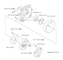 Clutch Diagram and Parts List for 345R 2003-05 Husqvarna Brush Cutter