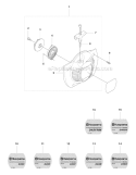Shaft Diagram and Parts List for 345R 2008-05 Husqvarna Brush Cutter