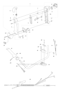 Throttle Controls 1 Diagram and Parts List for 345R 2008-05 Husqvarna Brush Cutter