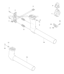 Throttle Controls 2 Diagram and Parts List for 345R 2008-05 Husqvarna Brush Cutter
