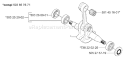 Page F Diagram and Parts List for 346XP 346 XP 2001-06 Husqvarna Chainsaw