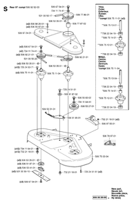 97cm Cutting Deck Diagram and Parts List for R13R (953533901)(2006-01) Husqvarna Lawn Tractor