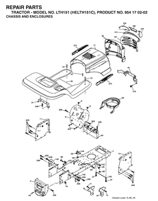 Part Location Diagram of 532187154 Husqvarna Duct