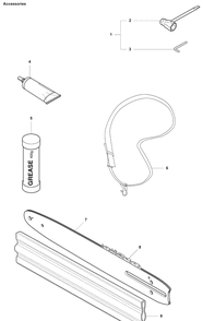 Accessories Diagram and Parts List for 326P5X 2008-03 Husqvarna Pole Saw