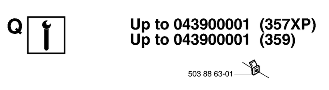 Service Updates 3 Diagram and Parts List for 359 20070900001-Current Husqvarna Chainsaw
