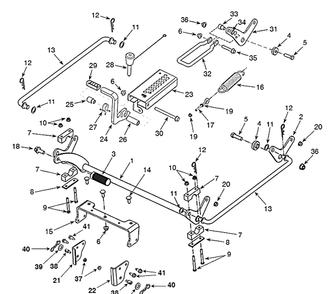 Mower Lift / Deck Lift Diagram and Parts List for Z454 (96798470101)(2020-04) Husqvarna Lawn Mower