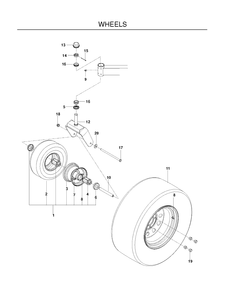 Part Location Diagram of 516056501 Husqvarna TIRE, REAR ASSM 22 x 9.5 EZC4824, EZ4824K, EZ5221, EZ5224, EZ6124