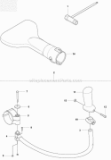 Accessories Diagram and Parts List for 350BF 2009-03 Husqvarna Leaf Blower / Vacuum