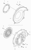Fan Diagram and Parts List for 350BF 2009-03 Husqvarna Leaf Blower / Vacuum